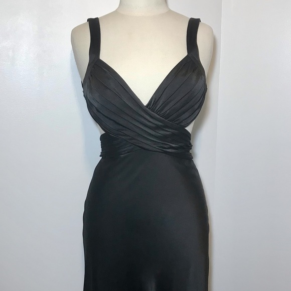 BCBC Max Azria Satin Cut-Out Gown - Picture 5 of 14